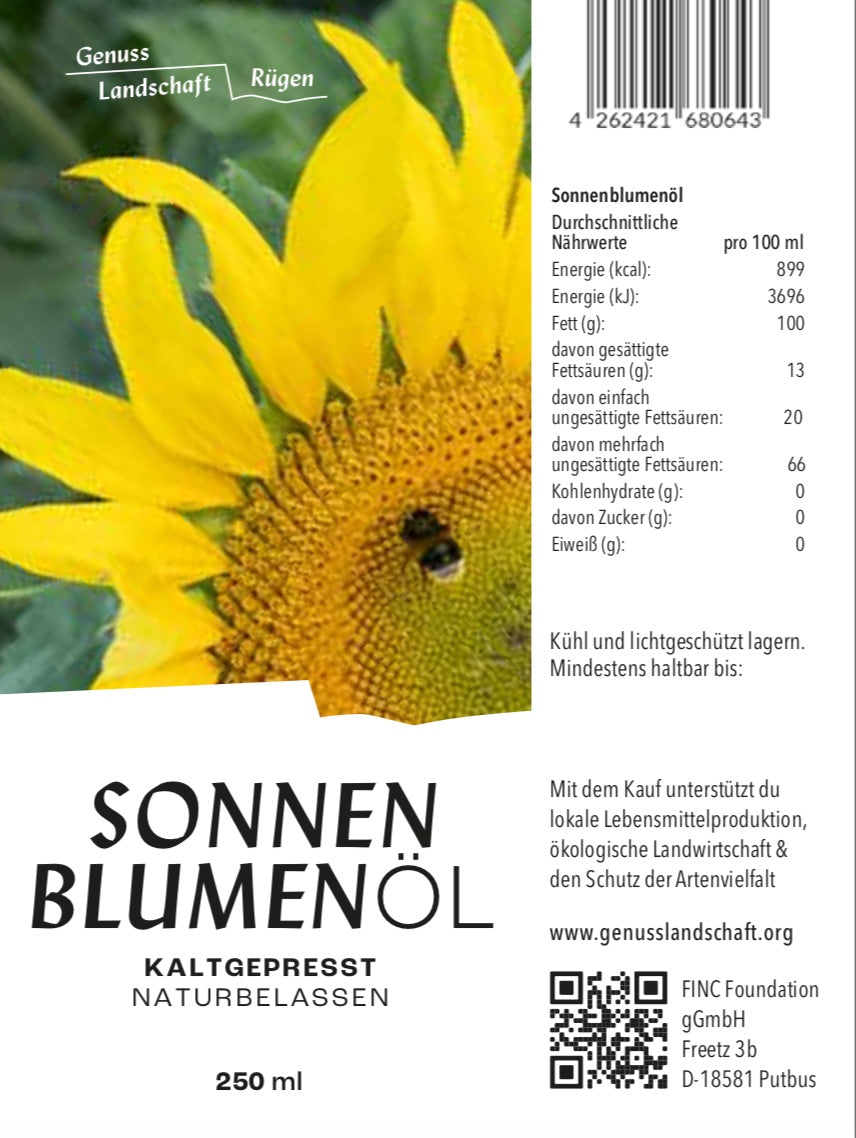 Sonnenblumenöl kaltgepresst
