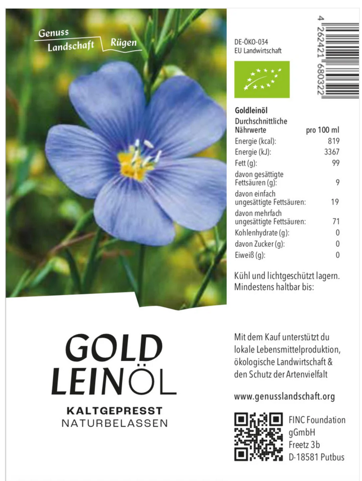 Bio Goldleinöl